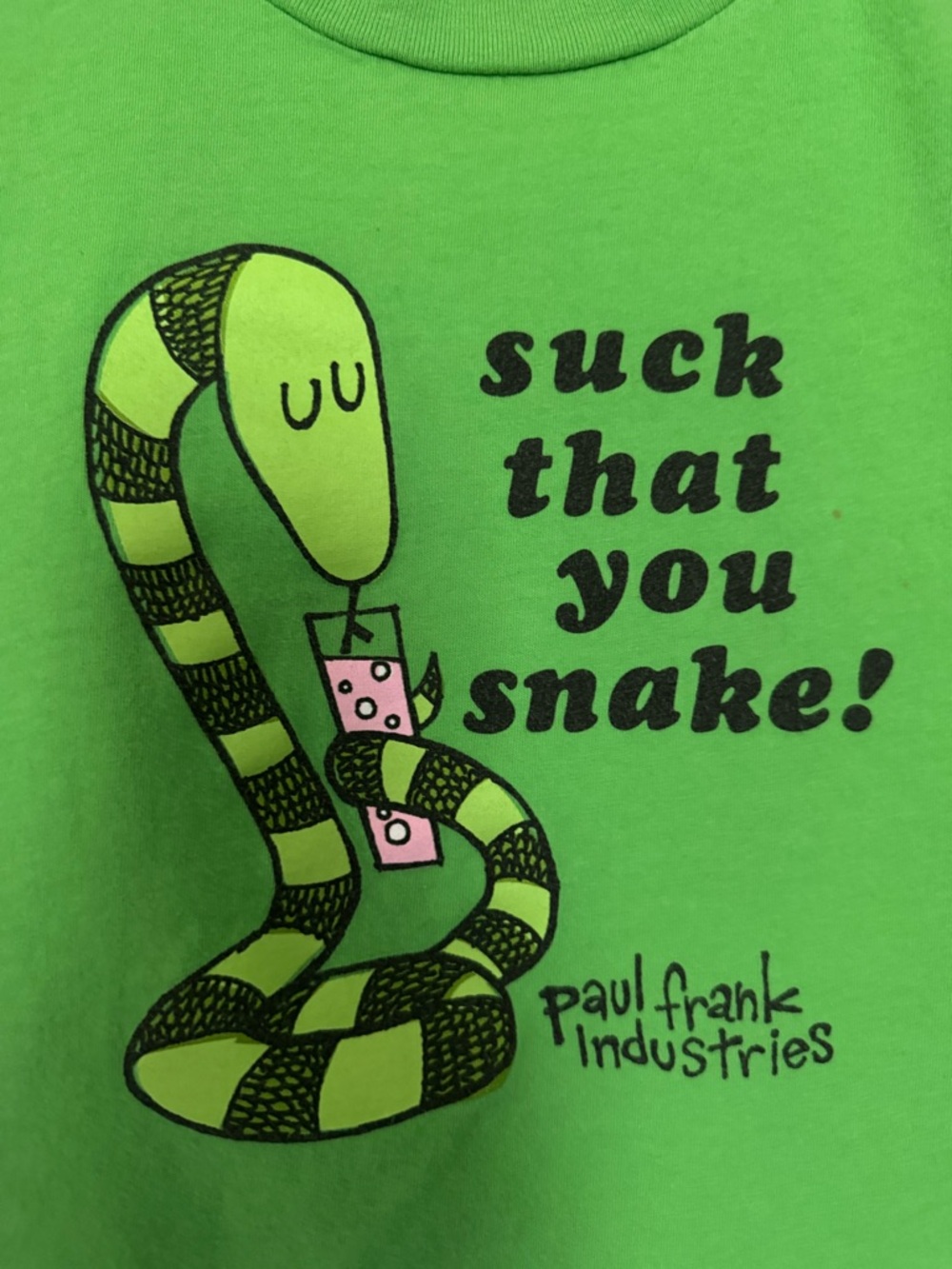 Paul Frank Vintage Tee With Rare Snake Graphic